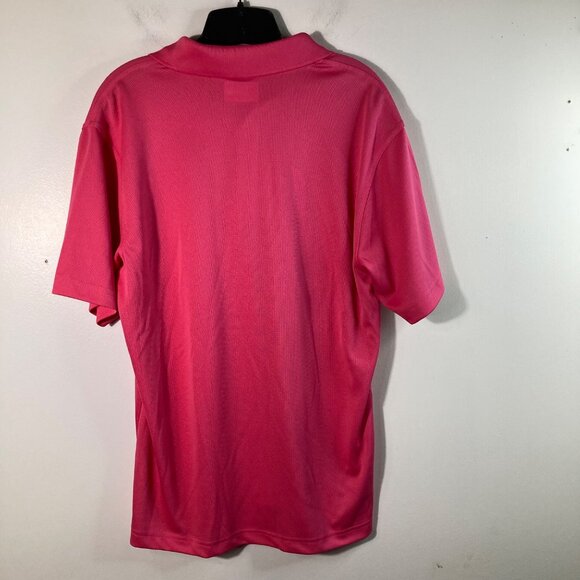 Mens PGA Tour Airflux Golf Polo Shirt Pink Flambe M NWT Polyester - Picture 2 of 10